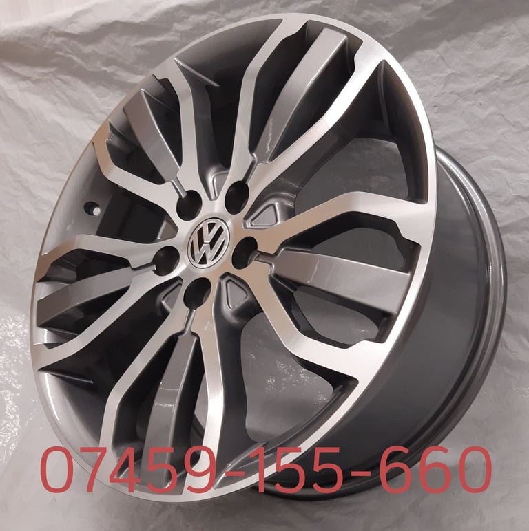 4X NEW ALLOY WHEELS (20" INCH ALLOYS) VW VOLKSWAGEN TRANSPORTER VAN T5 T5. T6 T6.1 T7 GREY