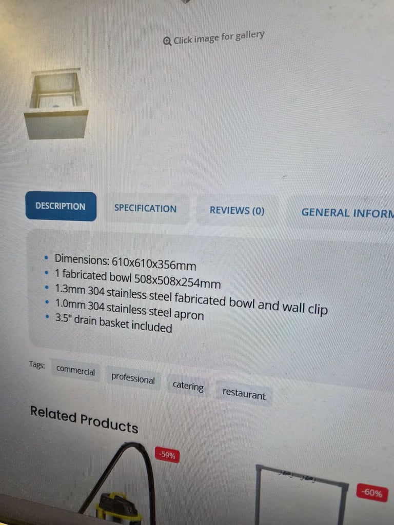 Adexa janitorial floor mop sink