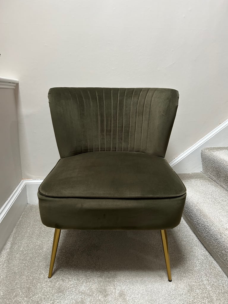 image for Green and gold occasion chair 