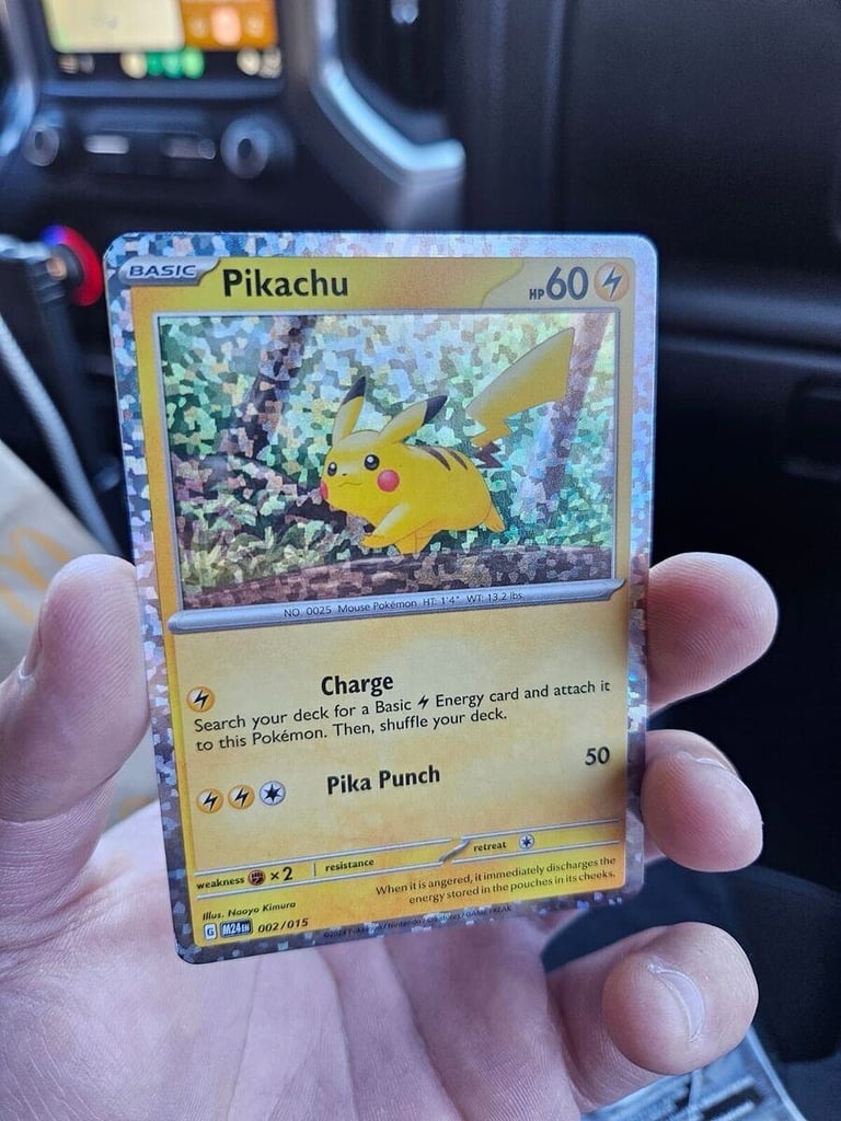 image for Mcdonalds 2025 pikachu holo card