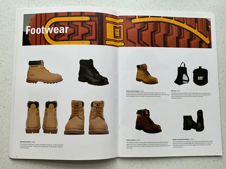 CAT Caterpillar Finning Brand Addition Merchandise Catalogue 2017, Clothes, Watches, Bags, Footwear