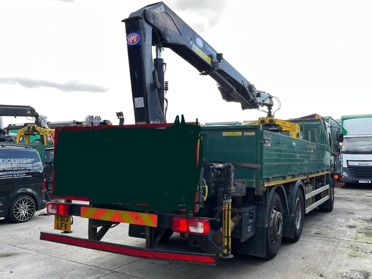 2013 DAF CF 26T DROPSIDE WITH HMF 1430 CRANE