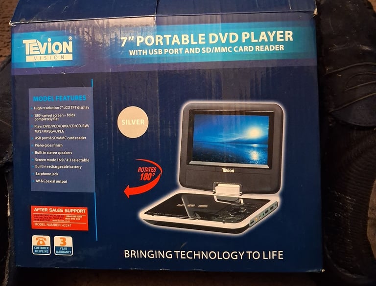 7 inch portable dvd player