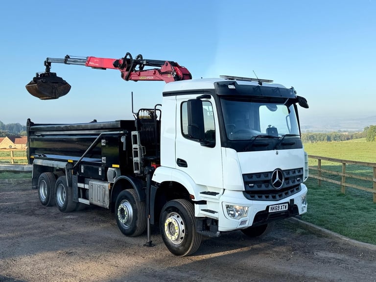 Mercedes-Benz Arocs Tipper Grab Lorry 2019 ( 69 ) Palfinger Epsilon Crane