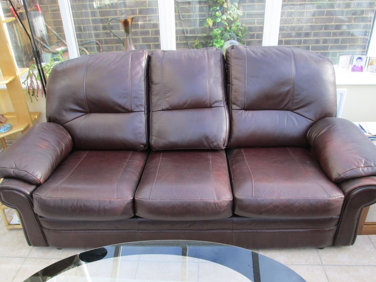 three piece leather suite