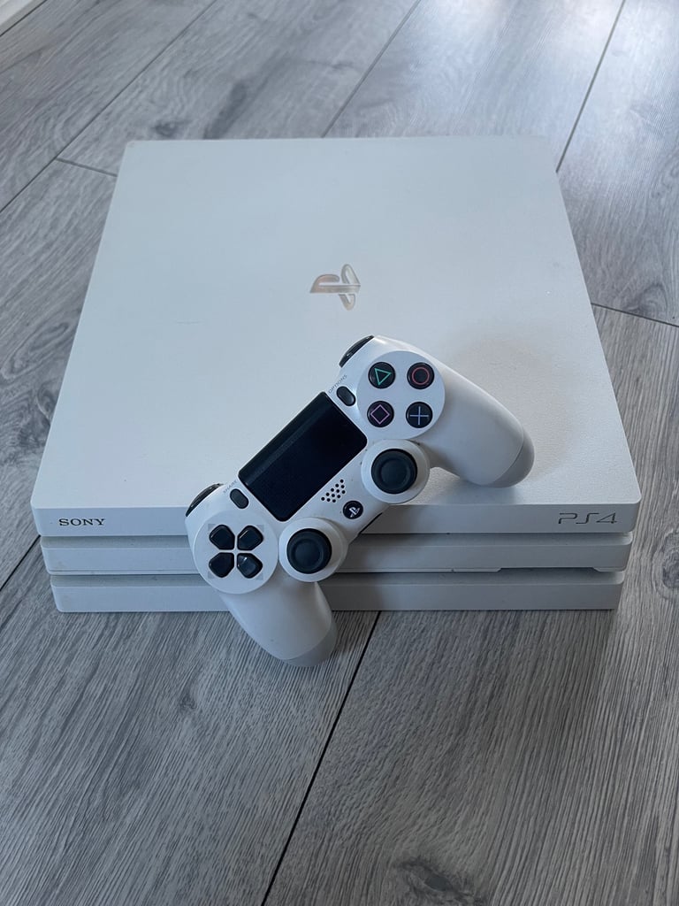 image for PlayStation 4 Pro / White-1TB-With Controller & Leads
