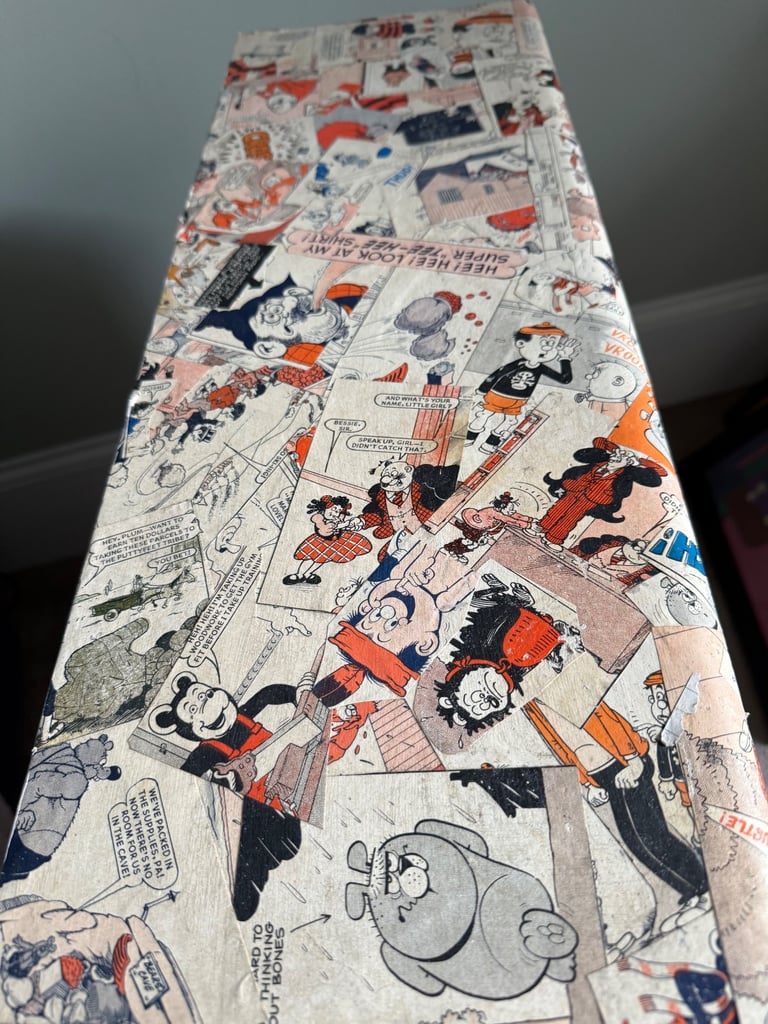 Beano handmade upcycled shelf unit 