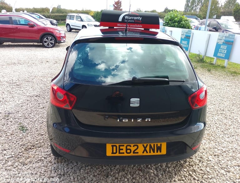 SEAT IBIZA 1.4 SE Black Manual Petrol 2013