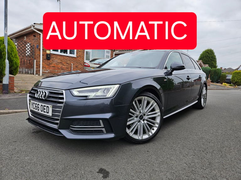 BARGAIN AUDI A4 S LINE AUTO ESTATE 190BHP FULL AUDI MAINDEALER SERVICE HISTORY £30 TAX FOR THE YEAR 
