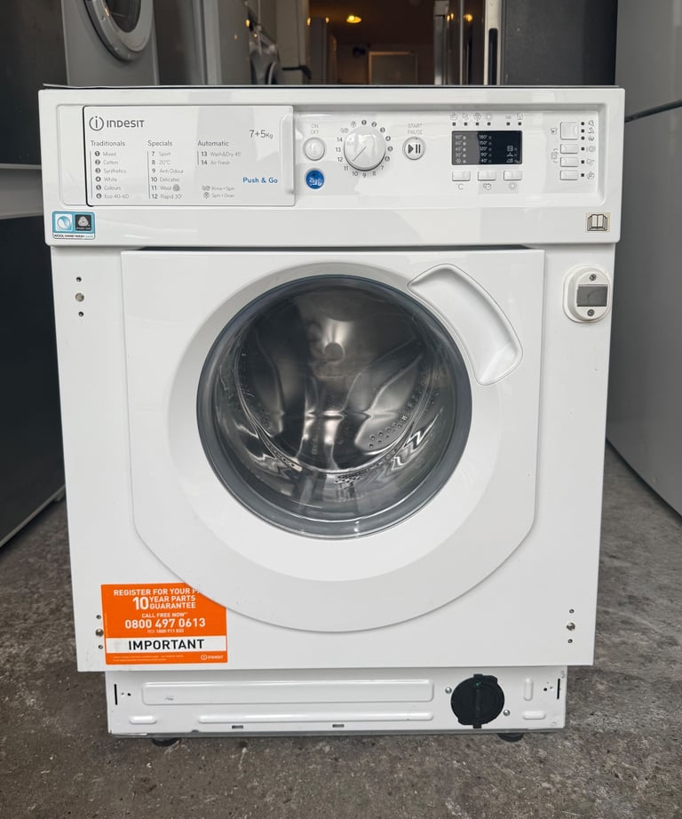 7KG HOTPOINT WDIL75125 BUILT IN WASHER & DRYER WITH WARRANTY   