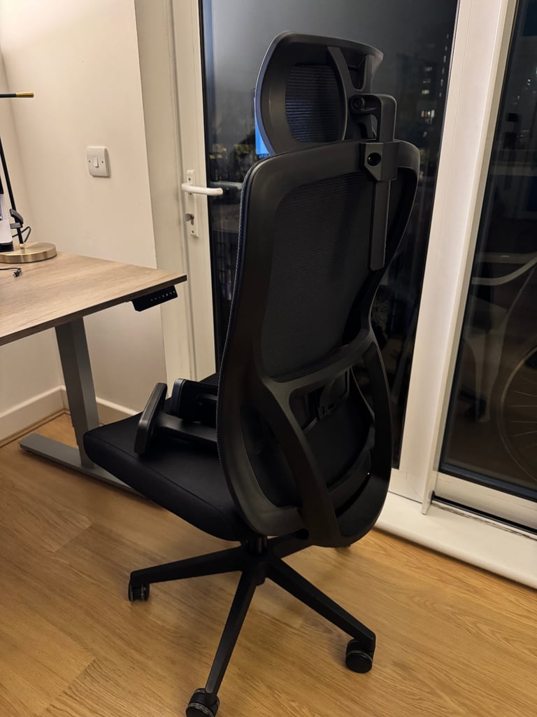 image for Office Desk Chair with Adjustable Headrest, Lumbar support and Liftable Armrest