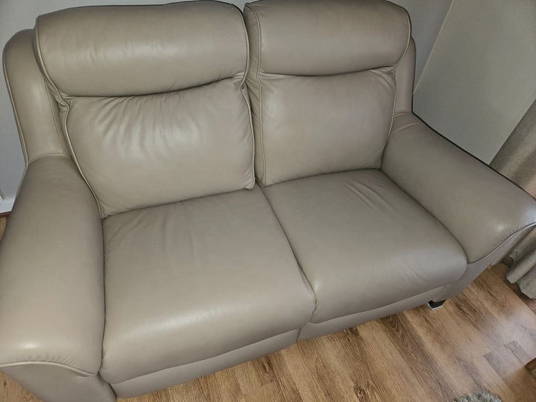 Leather 2 seater sofa