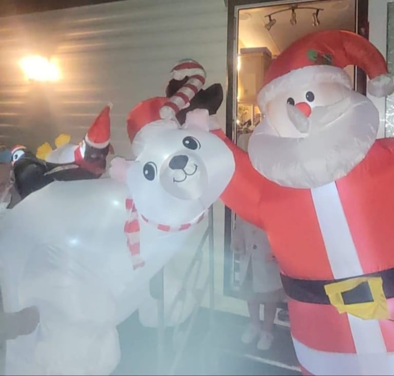 image for Christmas santa and Polar bear
