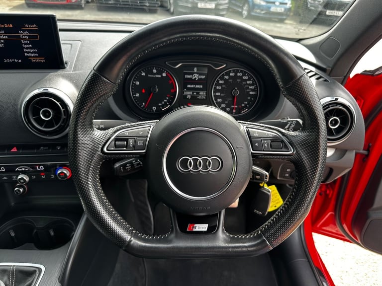 2014 Audi A3 1.4 TFSI S line Euro 6 (s/s) 3dr HATCHBACK Petrol Manual