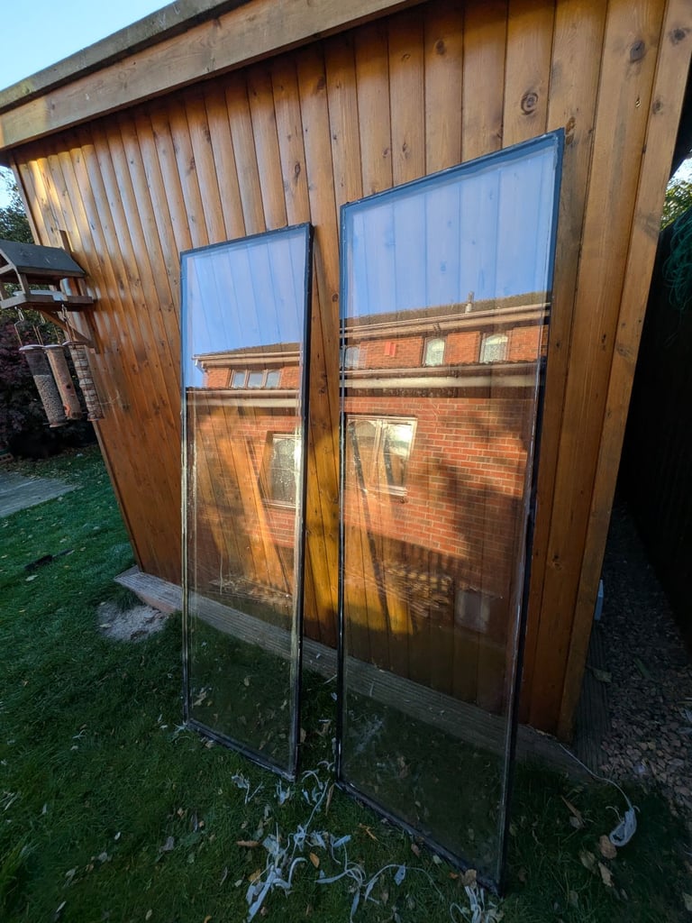 UPVC Door Glass 183cm x 53.5cm x 28mm - 2 off available (priced each)