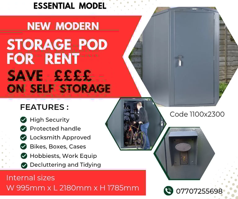 Small Secure Storage Pod on gated site