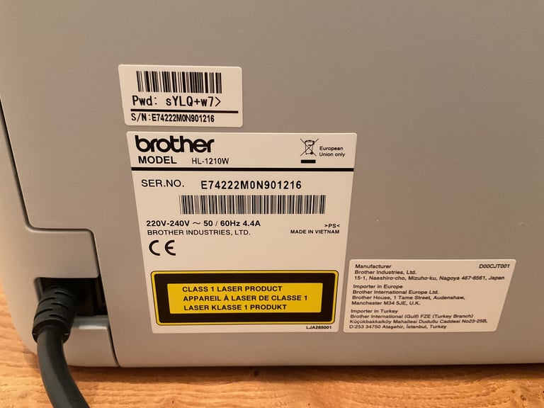 image for Brother HL-1210 Wireless Mono Laser Printer