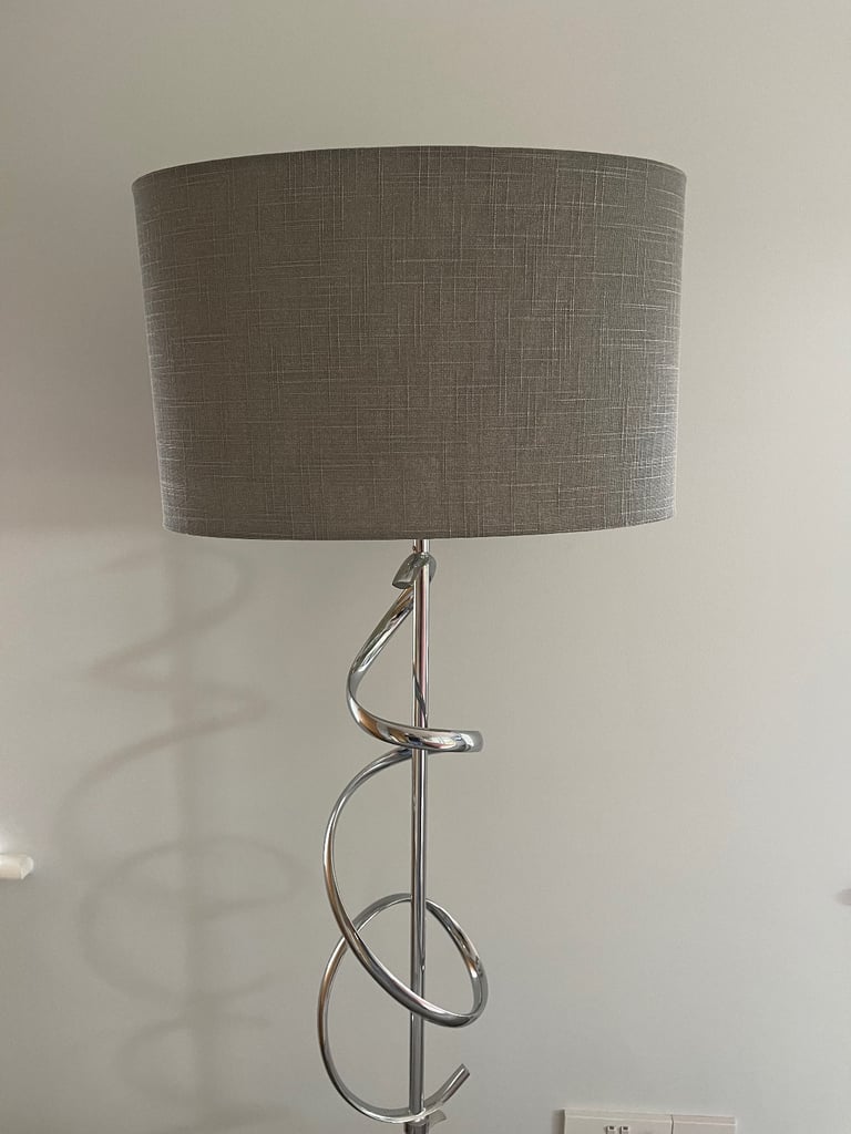 Modern Chrome Standard Lamp 