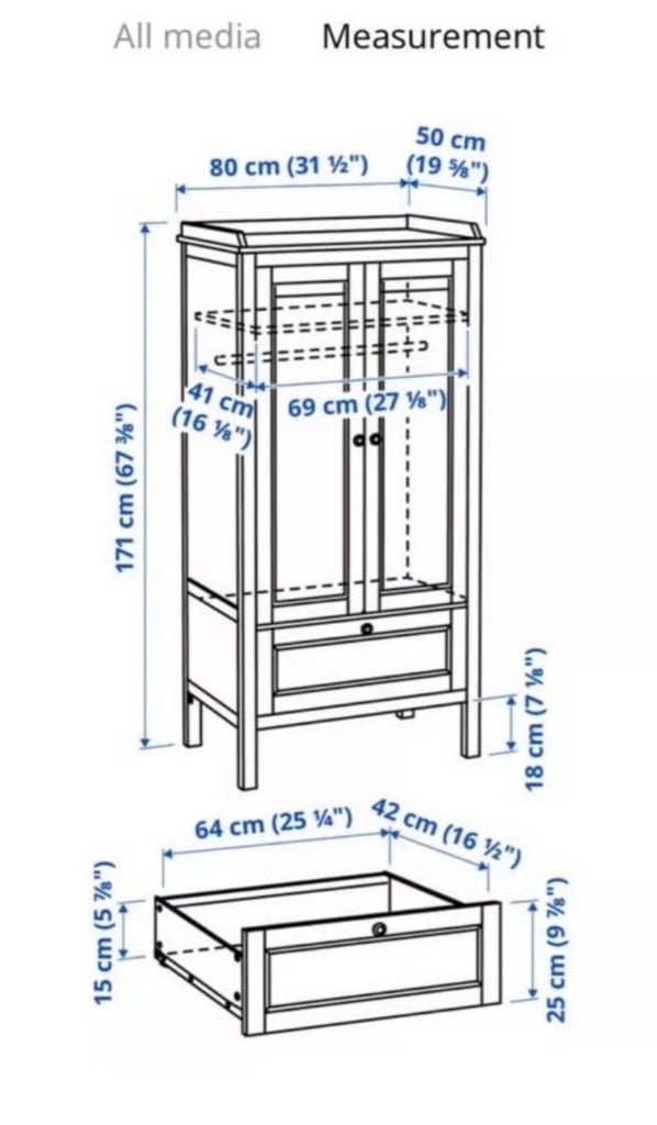 White IKEA Sundvik children wardrobe 