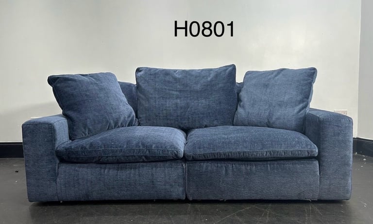 Sofology Royal Blue 3 Seater Sofa  £250 Free Local Delivery 