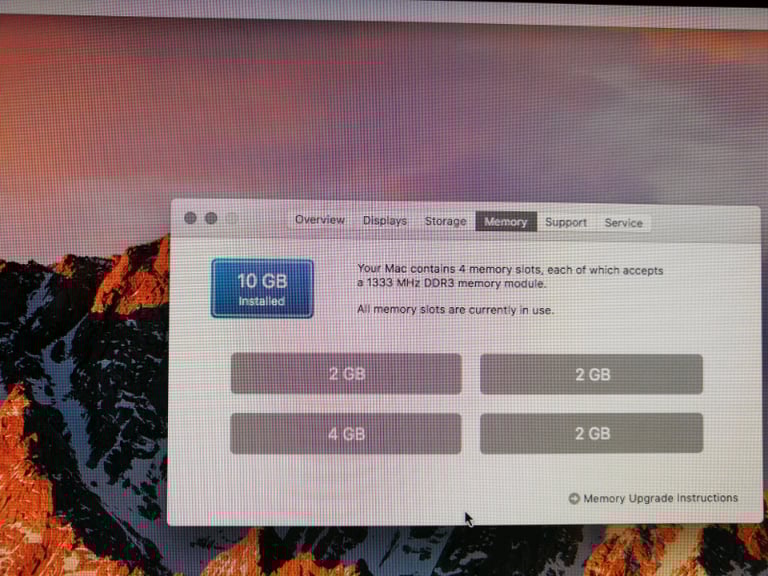 iMac 21.5 " VGC condition  21.5" 2 TB hard drive,10gb ram