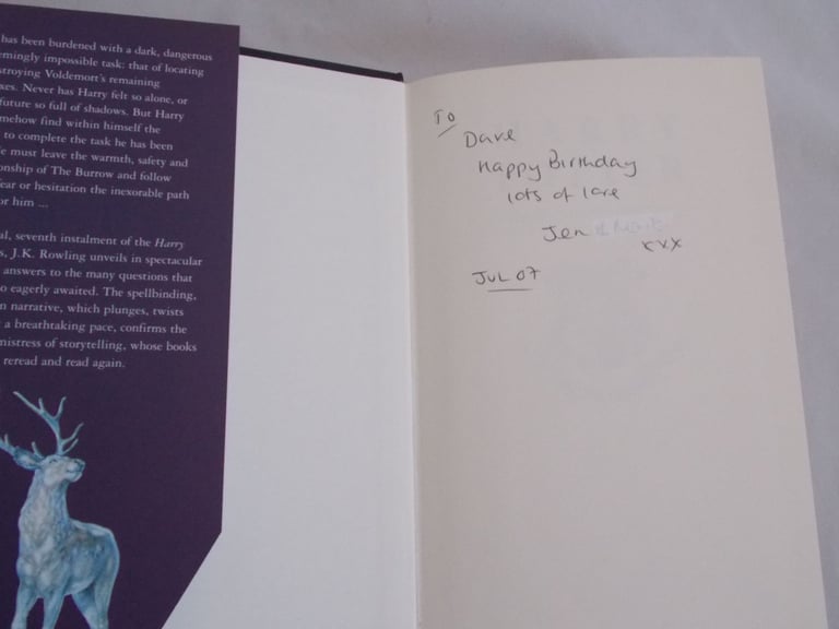 Harry Potter 1st Edition 1 -7 Hardback Set Bloomsbury Book Set Errors (A)