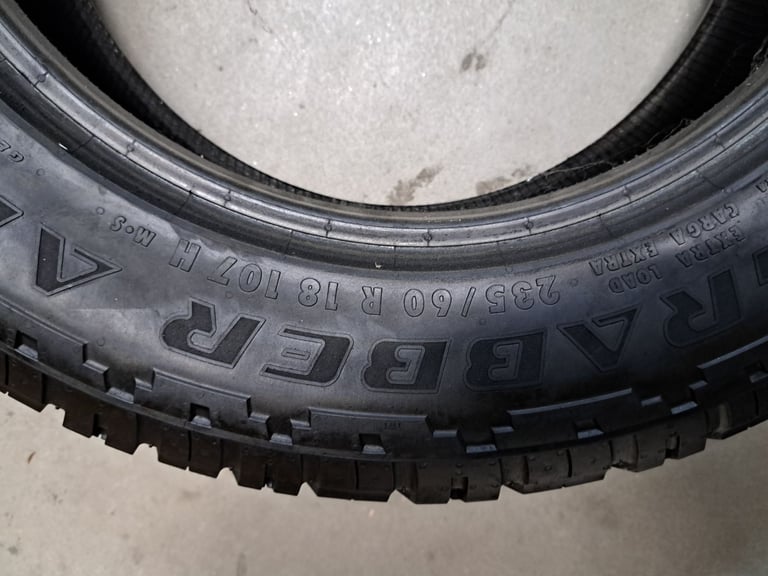 2 X GENERAL GRABBER TYRES