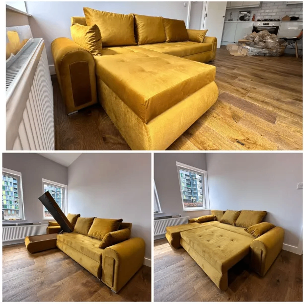 Modern Corner Sofabed with Storage – Stylish, Comfortable & Same Day Delivery