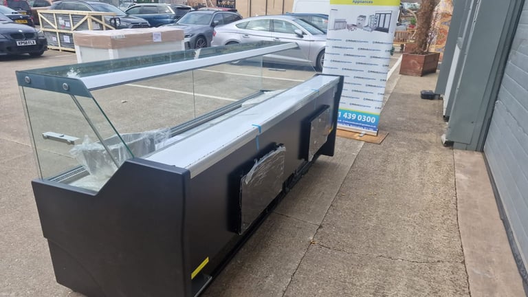 2.6m Meat Display Serve Over Display Cold Counter Commercial Fridge Deli Fridge Salad Chiller
