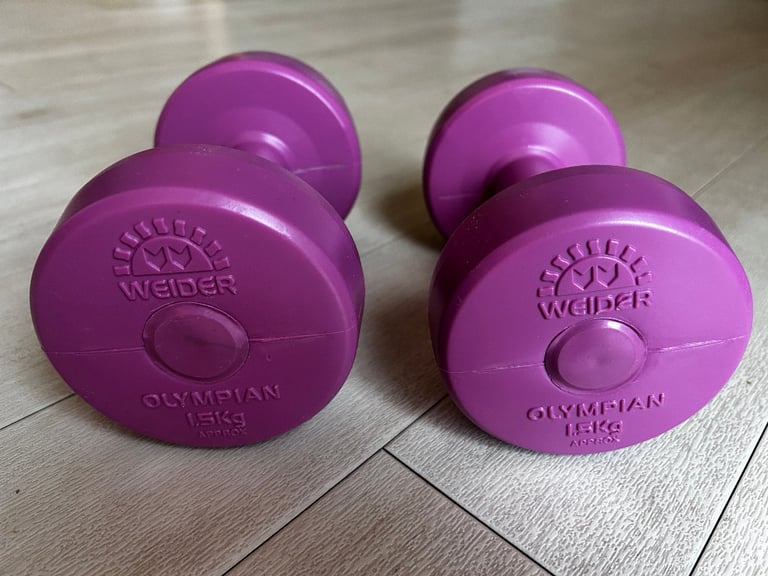 Weider 1.5kg Olympian dumbbell weights