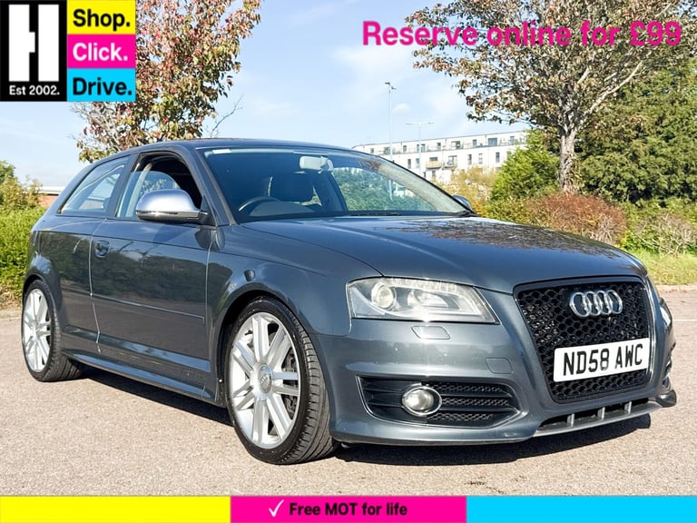 2008 Audi S3 2.0 TFSI Hatchback 3dr Petrol Manual quattro (199 g/km, 261 bhp) HATCHBACK Petrol Ma...