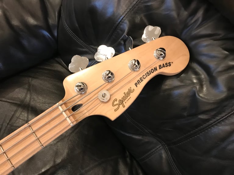 Squier Affinity Precision Bass Guitar PJ MN, Black, good condition, set up 