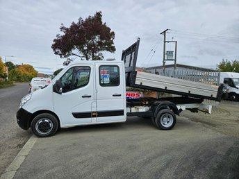2016 ON 66 PLATE VAUXHALL MOVANO R3500 L3HI CDTL LWB TRW DOUBLE CAB TIPPER ULEZ