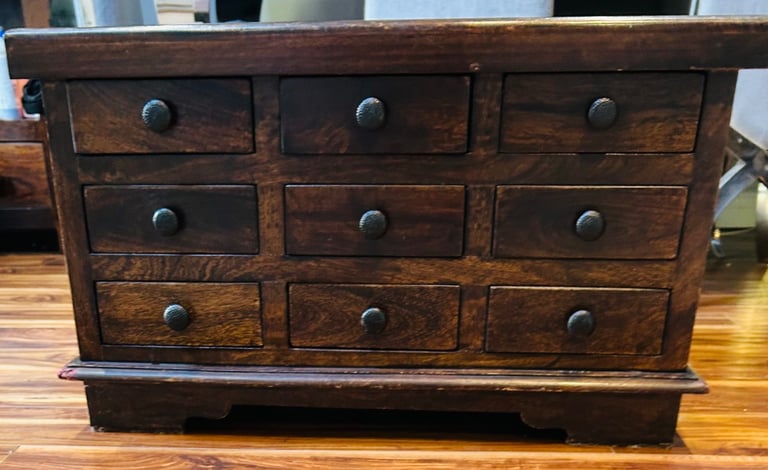 Laura Ashley coffee table storage chest. Dakota mango wood style 