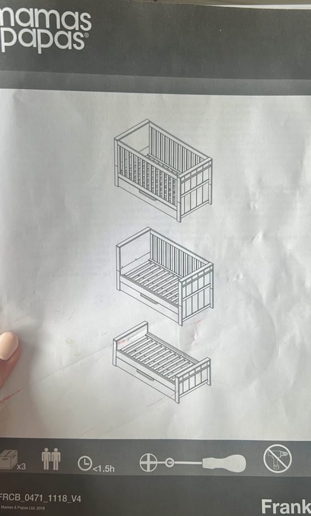 Mammas and Pappas Cotbed