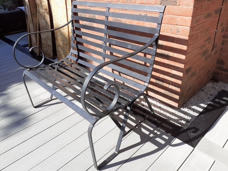 Wrought Iron Garden Bench