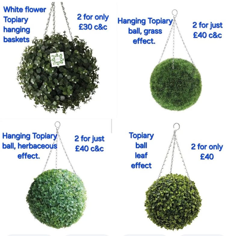 4ft tall artificial blossom trees