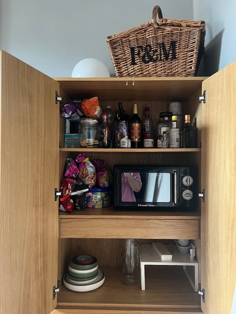 Oak Habitat Pantry Cabinet 