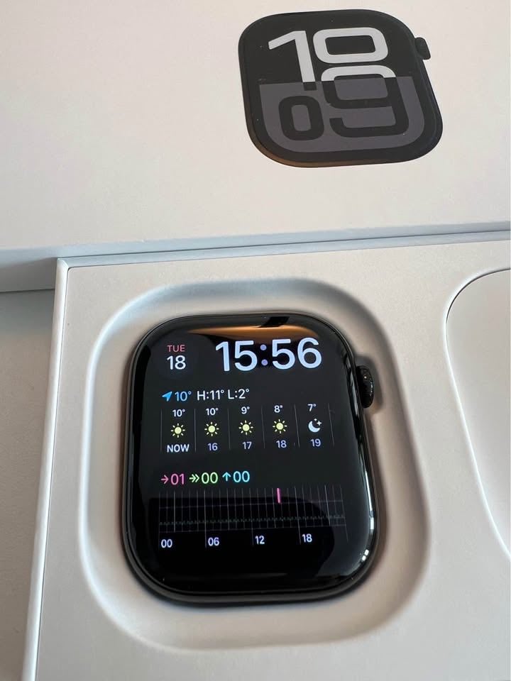 image for APPLE Watch Series 10 46mm Jet Black 100% Health