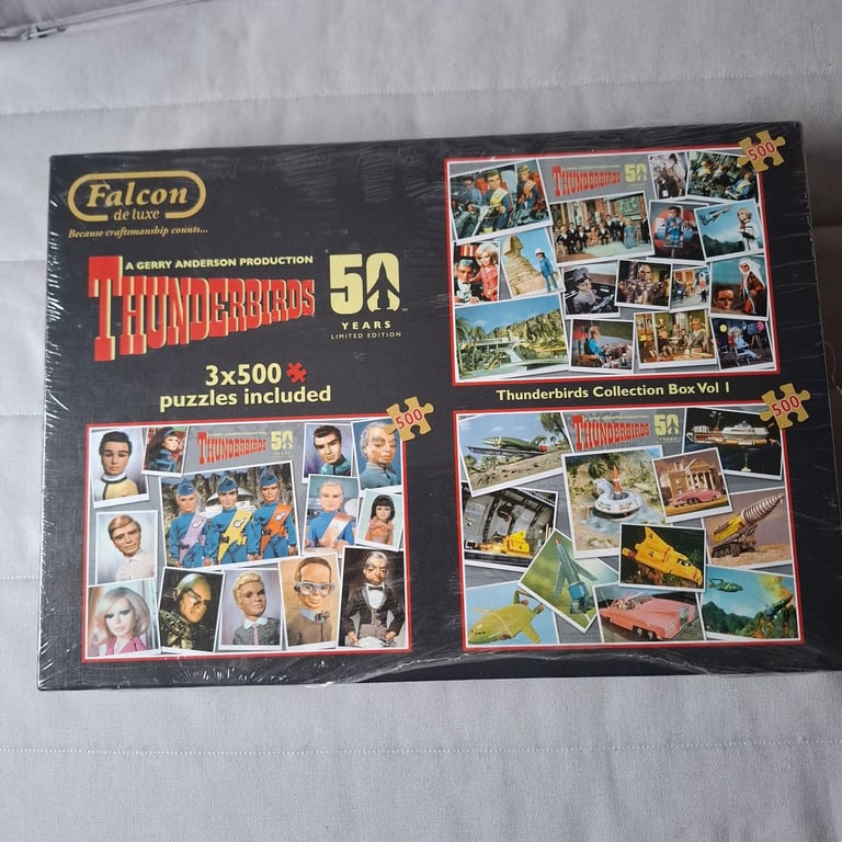 image for Thunderbirds 50th anniversary 3 jigsaw set unopened 