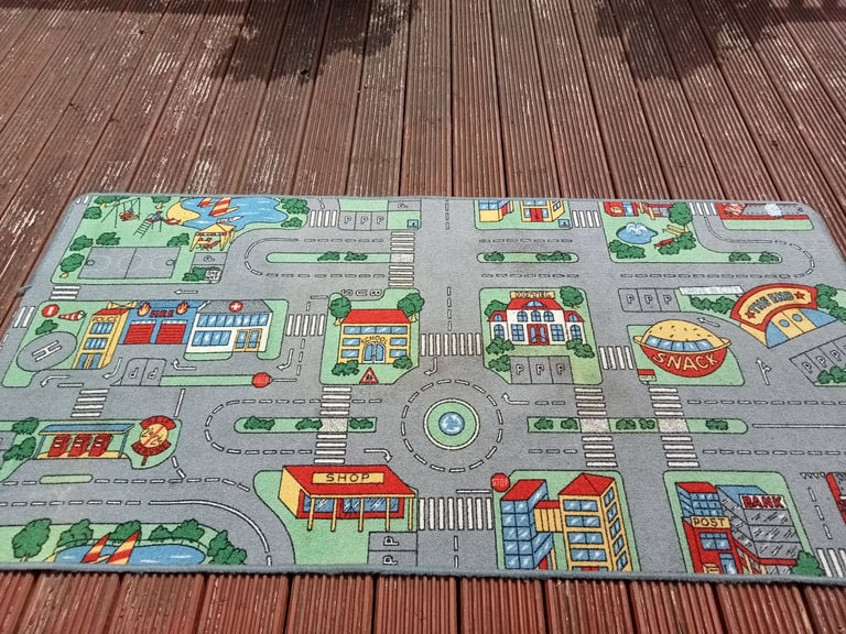 Children's interactive road track town