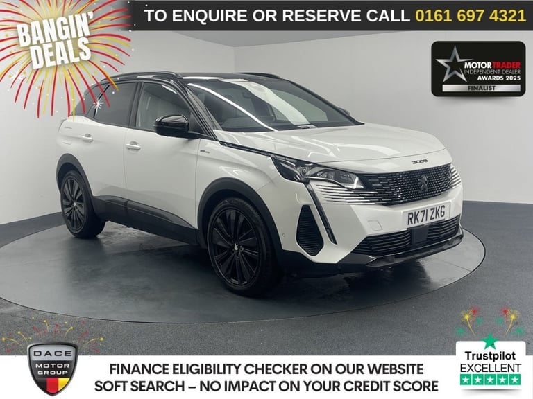 image for 2021 Peugeot 3008 1.6 13.2kWh GT SUV 5dr Petrol Plug-in Hybrid e-EAT Euro 6 (s/s) (225 ps) HATCHB...