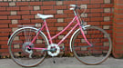 Girls pink classic Peugeot town bike Bristol UpCycles 