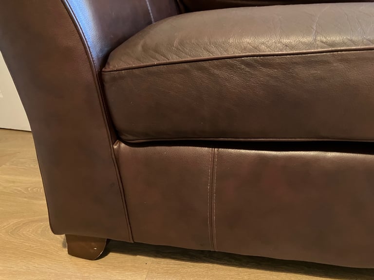 Large two seater leather settee from Marks and Spencer’s 