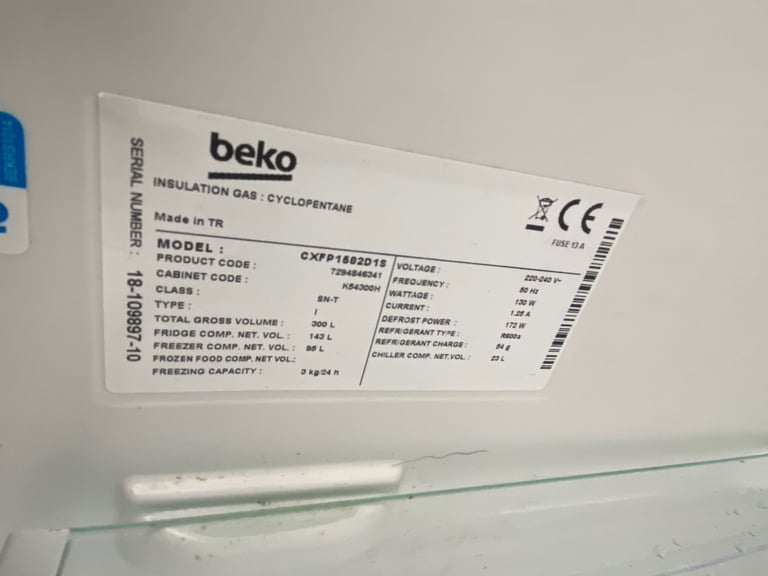 Beko fridge freezer #46