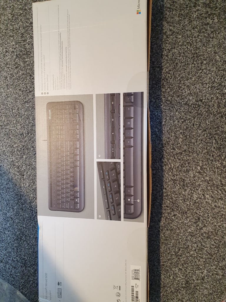 New Microsoft 600 Wired Keyboard 