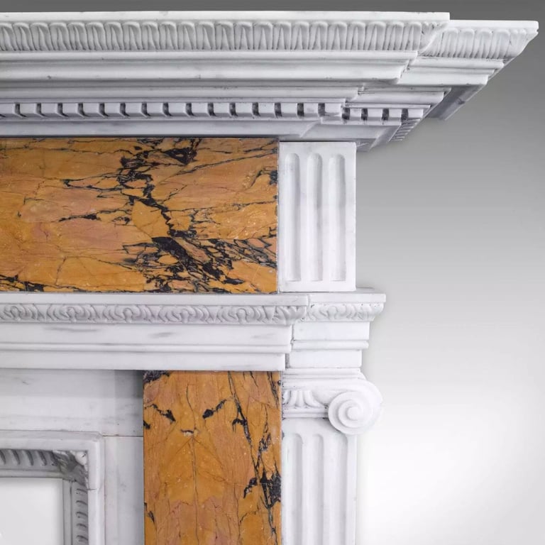 Georgian Revival Marble Fireplace, English, Fire Surround, Dominic Hurley