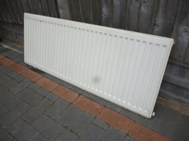 Quality K1 Convector central heating radiator/fittings (1200 wide by 450 height) only £15.