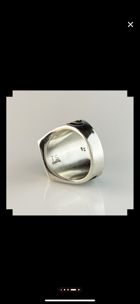 Handcrafted Blue Ridge Turquoise Stone & Sterling Silver Ring,Size W/11.25,NEW