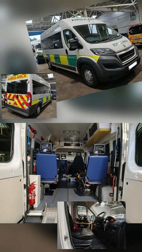 Peugeot Boxer PTS Ambulance Wav Wheelchair Access Taxi